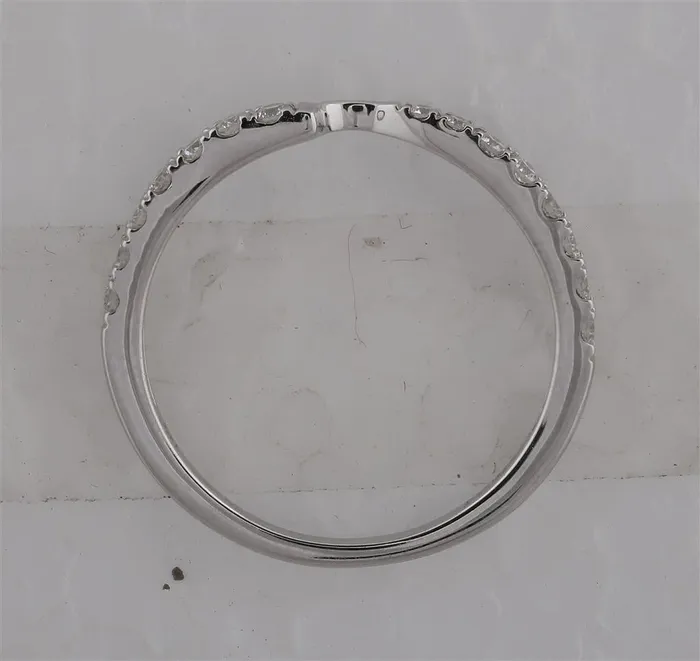 14k White Gold Round Diamond 2stone Wedding Band 14 Ctw Certified gndatlanta Rings