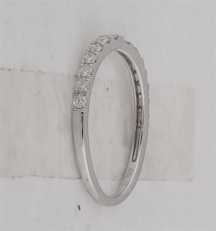 14k White Gold Round Diamond 2stone Wedding Band 14 Ctw Certified gndatlanta Rings
