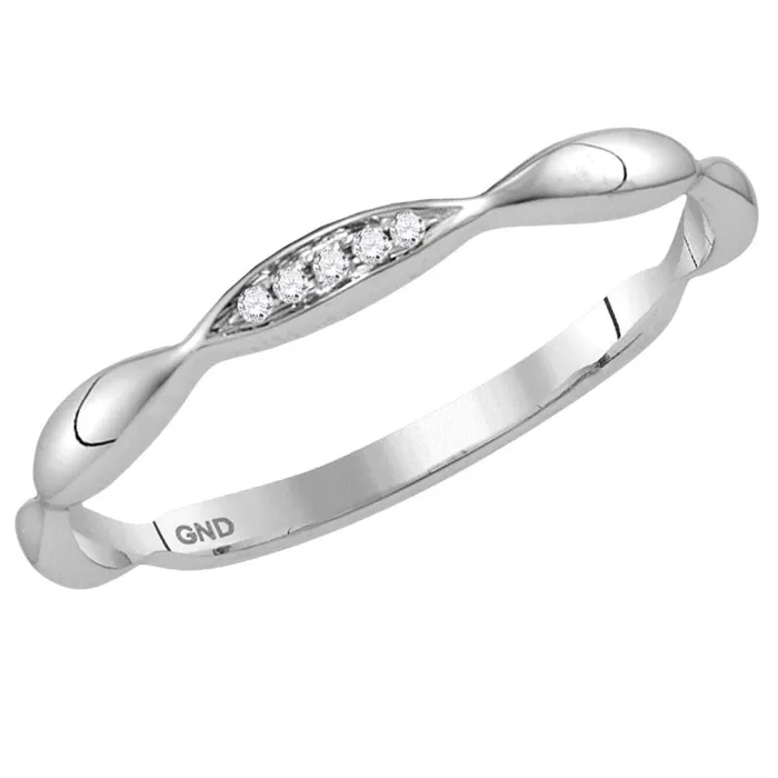 14k White Gold Round Diamond Stackable Band Ring 02 Cttw gndatlanta Rings 14k White Gold Round Diamond Stackable Band Ring 02 Cttw gndatlanta Rings
