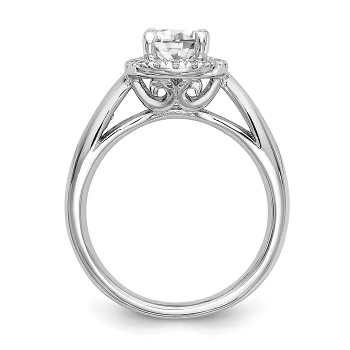 14k White Gold Round Halo Simulated Diamond Engagement Ring Goldiacom Rings 14k White Gold Round Halo Simulated Diamond Engagement Ring Goldiacom Rings