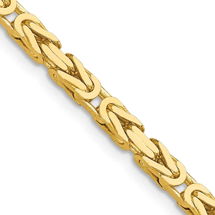 14K Yellow Gold 20 inch 325mm Byzantine with Lobster Clasp Chain Necklace MDS Necklaces 14K Yellow Gold 20 inch 325mm Byzantine with Lobster Clasp Chain Necklace MDS Necklaces