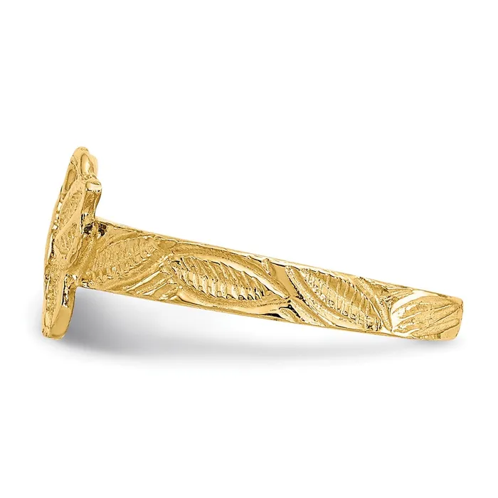 14k Yellow Gold Butterfly Toe Ring Goldia Rings