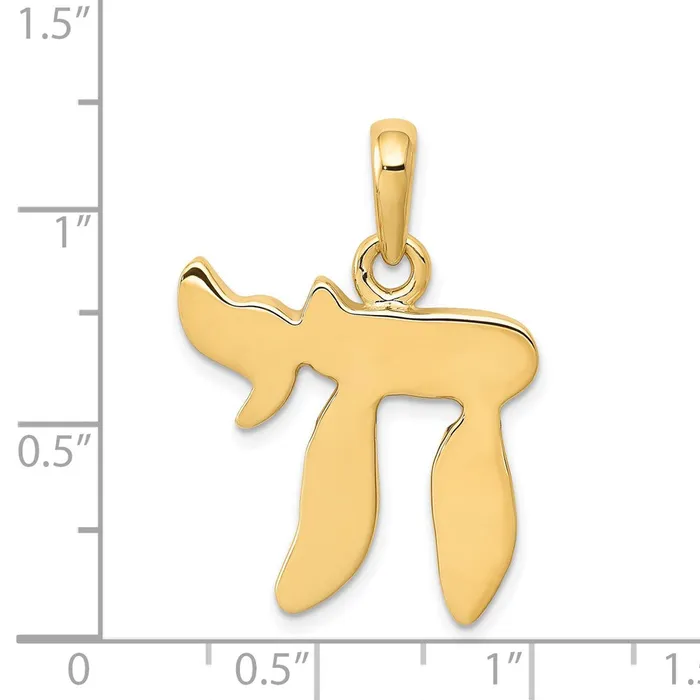 14k Yellow Gold Chai Pendant Goldia PreStyled Sets
