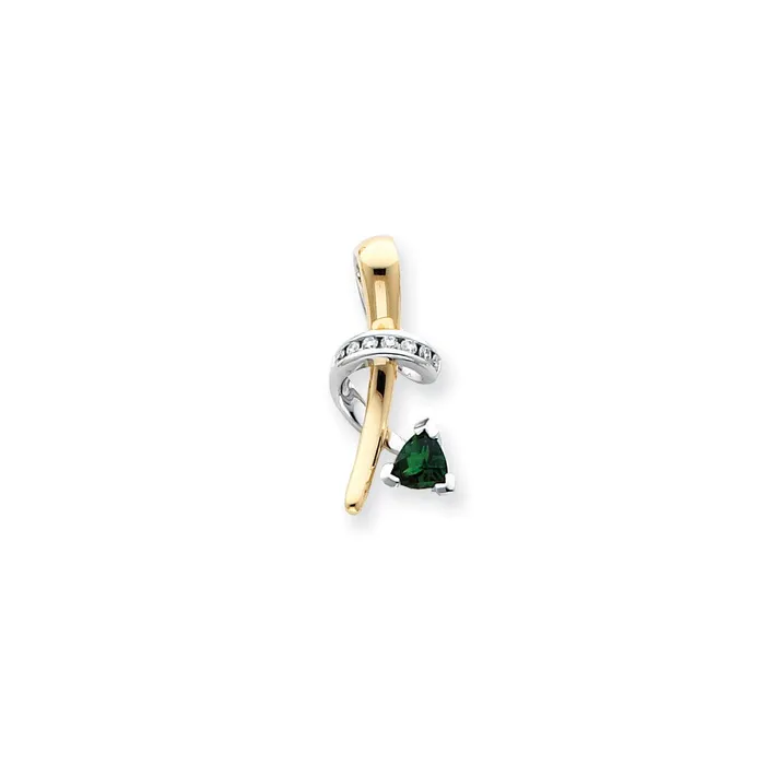 14k Yellow Gold Chrome Diopside Dia Slide Goldia PreStyled Sets