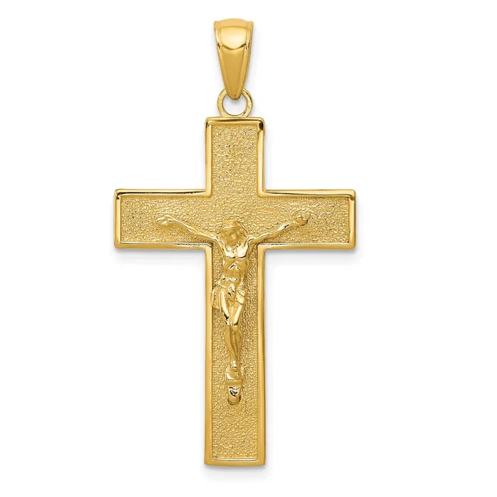 14k Yellow Gold Crucifix Pendant Goldia PreStyled Sets
