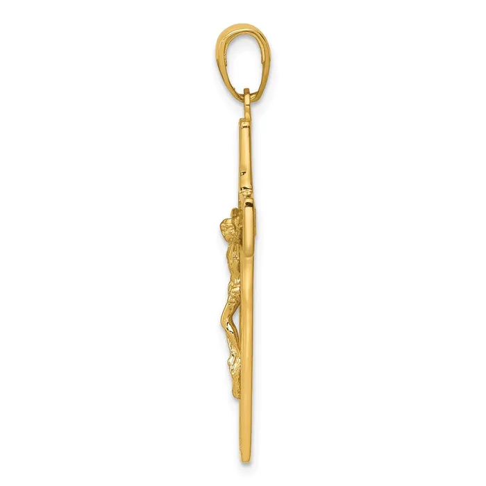 14k Yellow Gold Crucifix Pendant Goldia PreStyled Sets