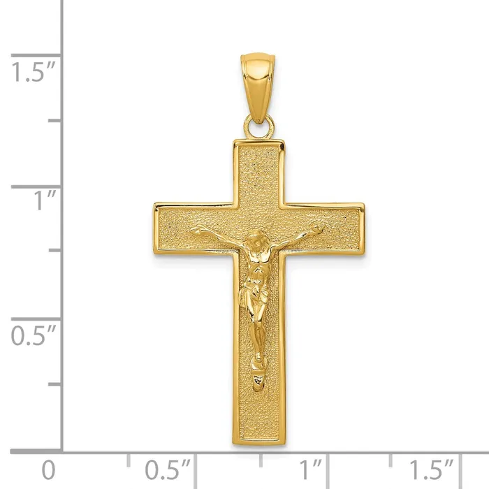 14k Yellow Gold Crucifix Pendant Goldia PreStyled Sets