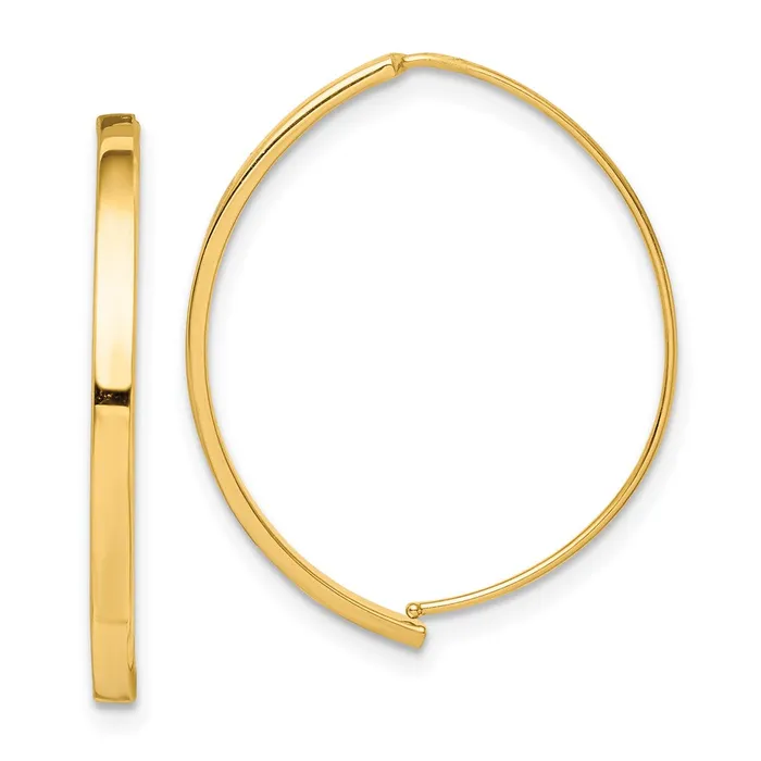 14k Yellow Gold Dangle Threader Earrings Goldia Earrings