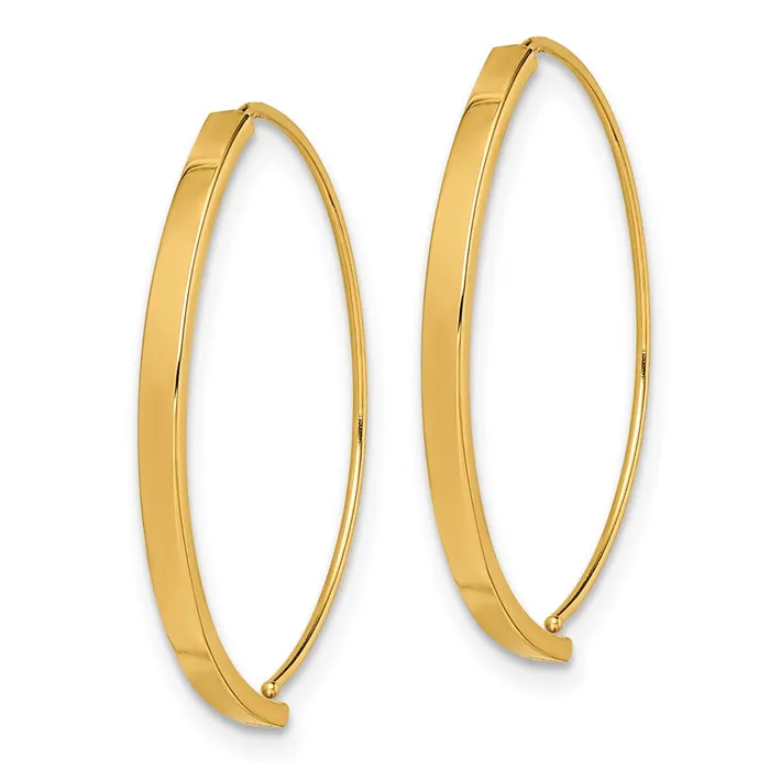 14k Yellow Gold Dangle Threader Earrings Goldia Earrings