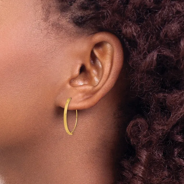 14k Yellow Gold Dangle Threader Earrings Goldia Earrings