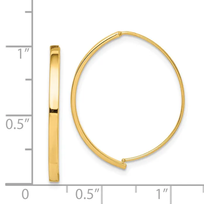 14k Yellow Gold Dangle Threader Earrings Goldia Earrings