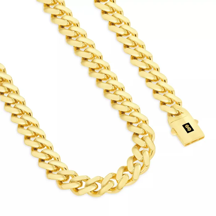 14k Yellow Gold Royal Monaco Miami Cuban Link 75mm Chain Pendant Necklace 20 Goldiacom Necklaces