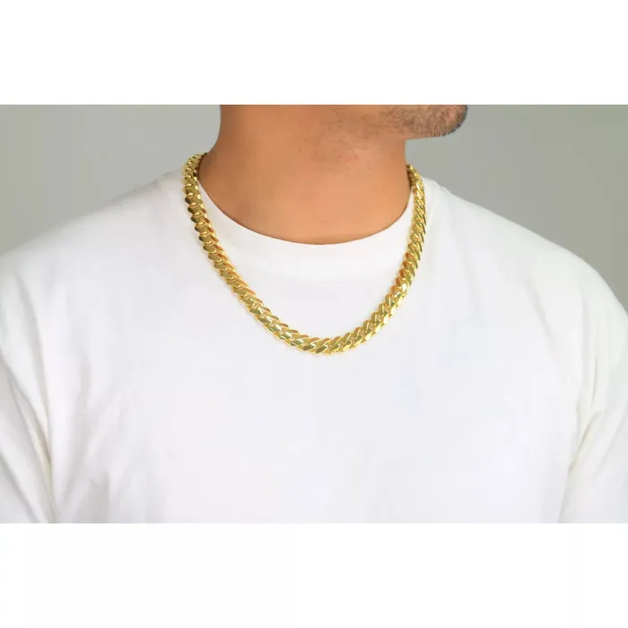 14k Yellow Gold Royal Monaco Miami Cuban Link 75mm Chain Pendant Necklace 20 Goldiacom Necklaces