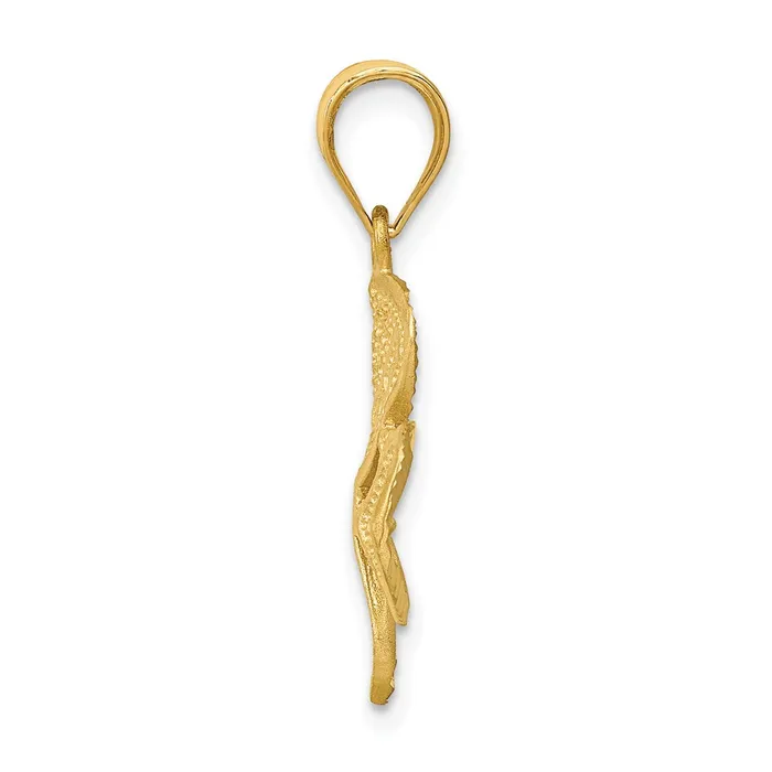 14k Yellow Gold Shamrock Charm Goldia Charm Necklaces