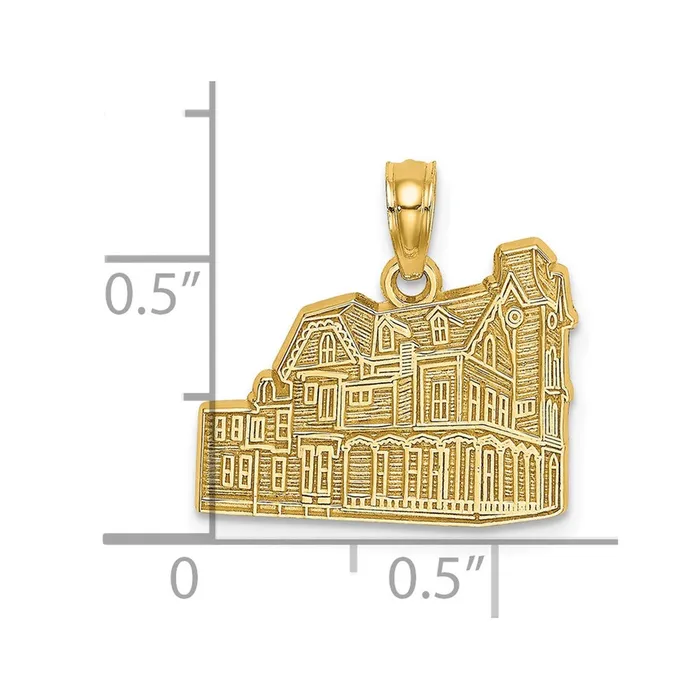 14k Yellow Gold The ABBY CAPE MAY NJ Charm Goldia Charm Necklaces
