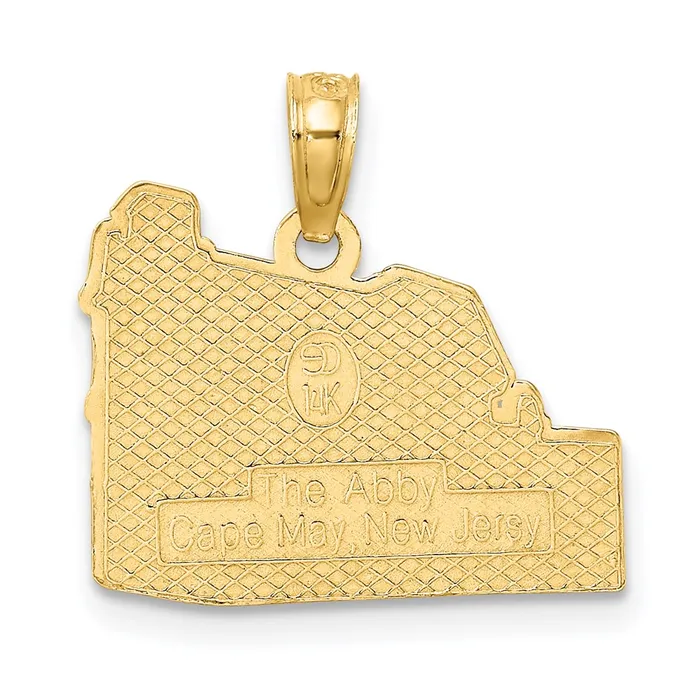 14k Yellow Gold The ABBY CAPE MAY NJ Charm Goldia Charm Necklaces