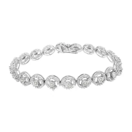 Bracelets JMS always Original Haus of Brilliance Sterling Silver 12ct TDW Diamond Tennis Link Bracelet IJI3 Bracelets JMS always Original Haus of Brilliance Sterling Silver 12ct TDW Diamond Tennis Link Bracelet IJI3