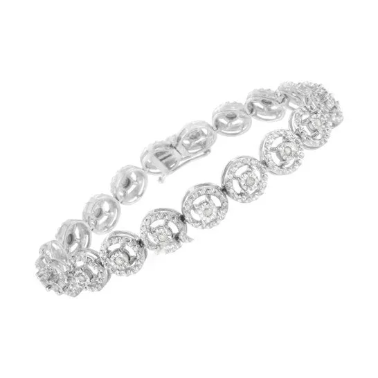 Bracelets JMS always Original Haus of Brilliance Sterling Silver 12ct TDW Diamond Tennis Link Bracelet IJI3 Bracelets JMS always Original Haus of Brilliance Sterling Silver 12ct TDW Diamond Tennis Link Bracelet IJI3