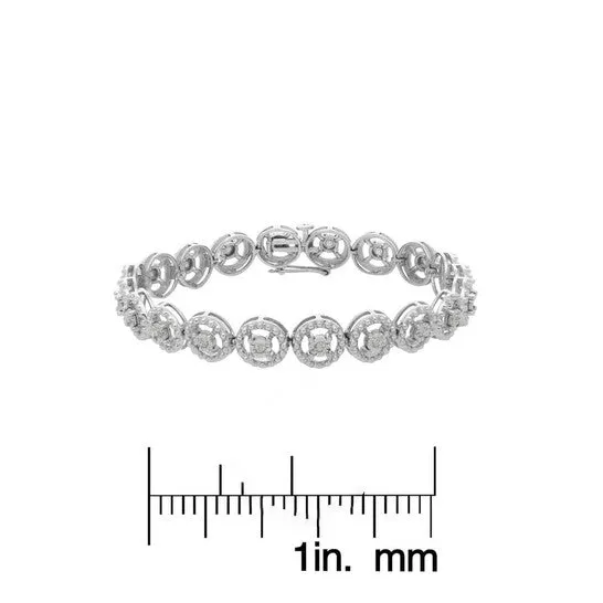 Bracelets JMS always Original Haus of Brilliance Sterling Silver 12ct TDW Diamond Tennis Link Bracelet IJI3 Bracelets JMS always Original Haus of Brilliance Sterling Silver 12ct TDW Diamond Tennis Link Bracelet IJI3