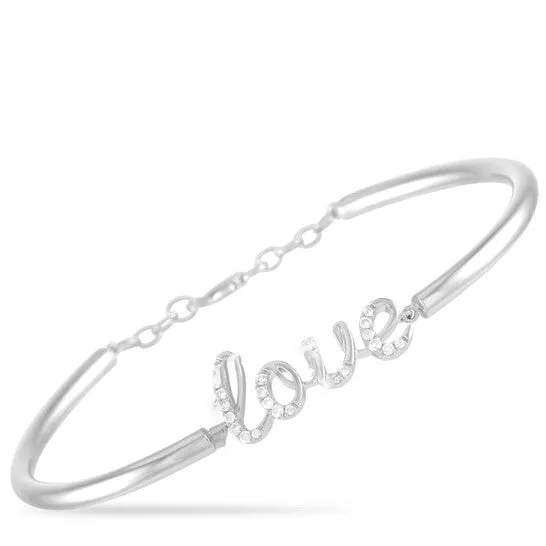 Bracelets JMS always Original LB Exclusive 14K White Gold 025 ct Diamond Love Bracelet Bracelets JMS always Original LB Exclusive 14K White Gold 025 ct Diamond Love Bracelet