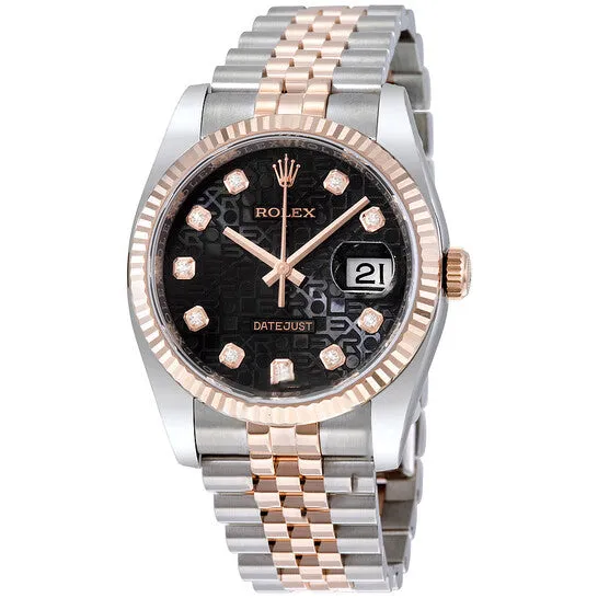 Bracelets JMS always Original Rolex Datejust 36 Black Dial Stainless Steel and 18K Everose Gold Jubilee Bracelet Automatic Mens Watch 116231BKJDJ Bracelets JMS always Original Rolex Datejust 36 Black Dial Stainless Steel and 18K Everose Gold Jubilee Bracelet Automatic Mens Watch 116231BKJDJ