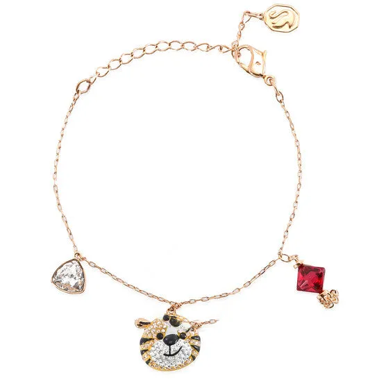 Bracelets JMS always Original Swarovski GoldTone Plated Zodiac Tiger Bracelet