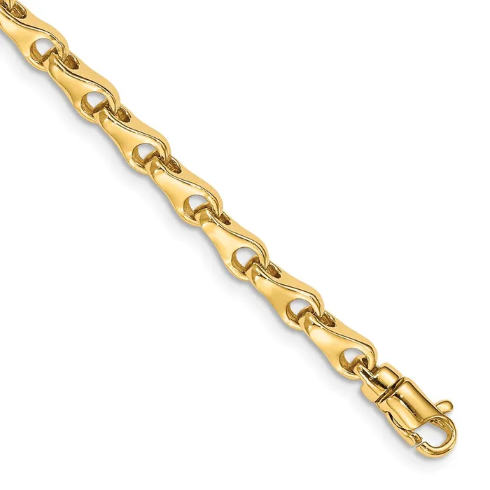 Bracelets Solid 14K Yellow Gold 825 inch 39mm Hand Polished Fancy Link with Lobster Clasp Bracelet MDS Bracelets Solid 14K Yellow Gold 825 inch 39mm Hand Polished Fancy Link with Lobster Clasp Bracelet MDS