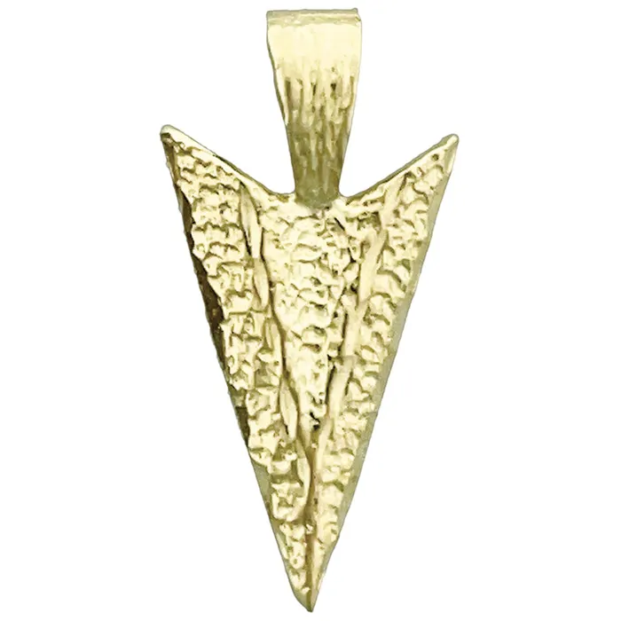 Charm Necklaces 14K Gold Arrowhead Charm Slide Goldia