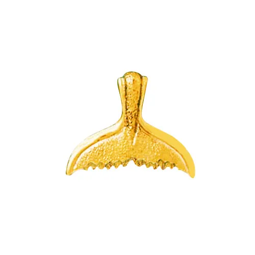 Charm Necklaces Goldia 14K Gold Humpback Whale Tail Fluke Charm