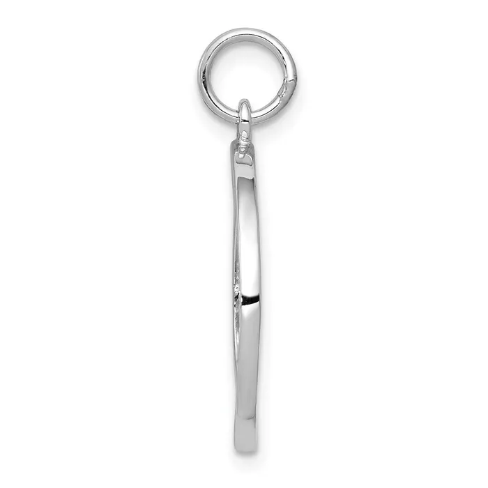 Charm Necklaces Goldia 14k White Gold Solid Polished NEW YORK Skyline Charm