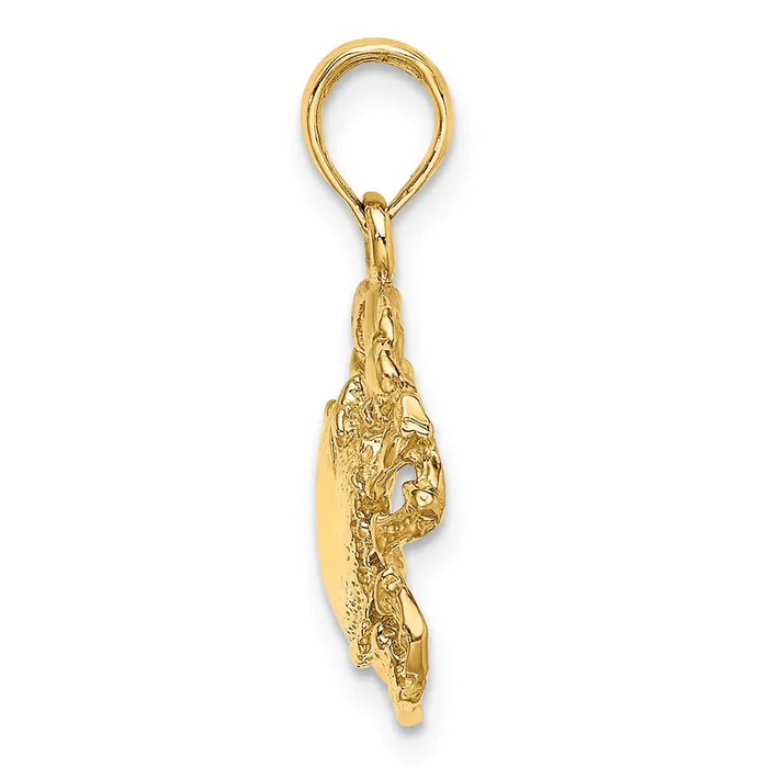 Charm Necklaces Goldia 14k Yellow Gold Crab Charm