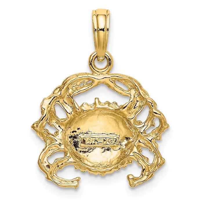 Charm Necklaces Goldia 14k Yellow Gold Crab Charm