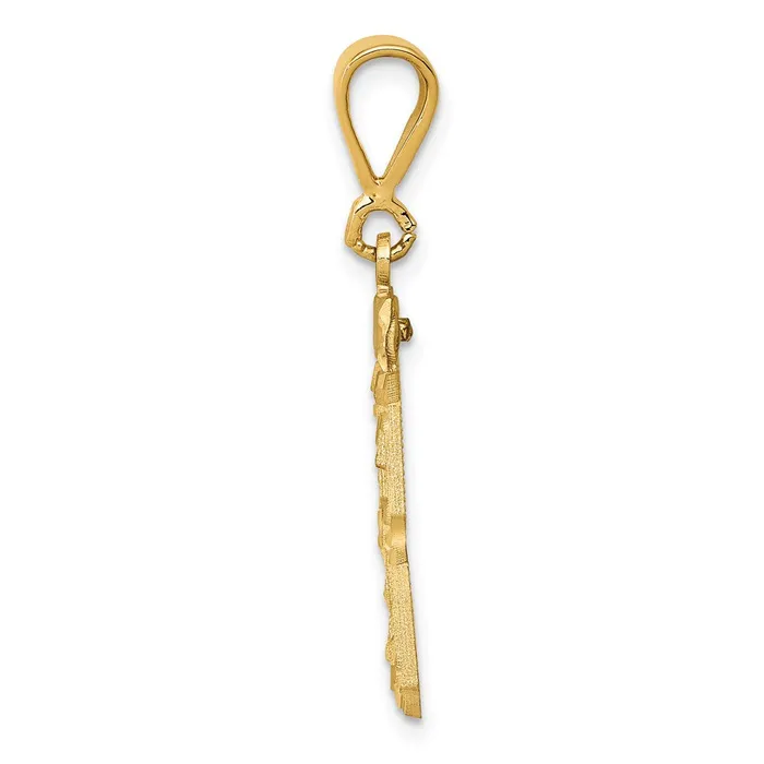 Charm Necklaces Goldia 14k Yellow Gold Medium Diamondcut Number 33 Charm