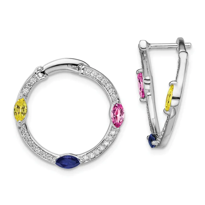 Earrings Goldia 14K White Gold Lab Grown Diamond VSSI FGH CreatedSAPSYS Twist Hoop Earrin Earrings Goldia 14K White Gold Lab Grown Diamond VSSI FGH CreatedSAPSYS Twist Hoop Earrin