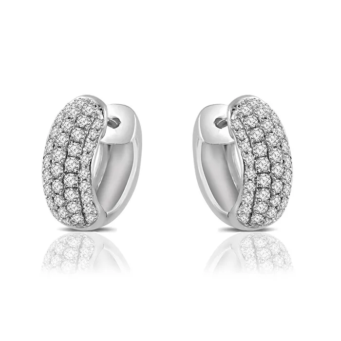 Earrings Goldia 14k White Gold Real Diamond Earrings