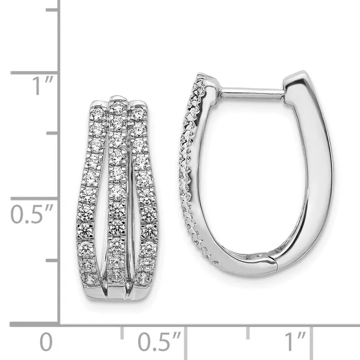 Earrings Goldia 14k White Gold Real Diamond Earrings