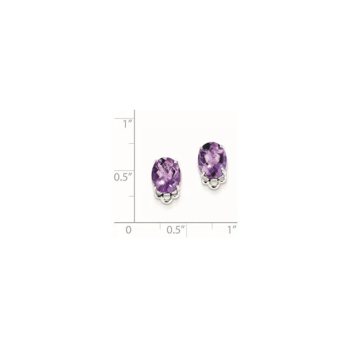 Earrings Goldia Sterling Silver Amethyst Earrings