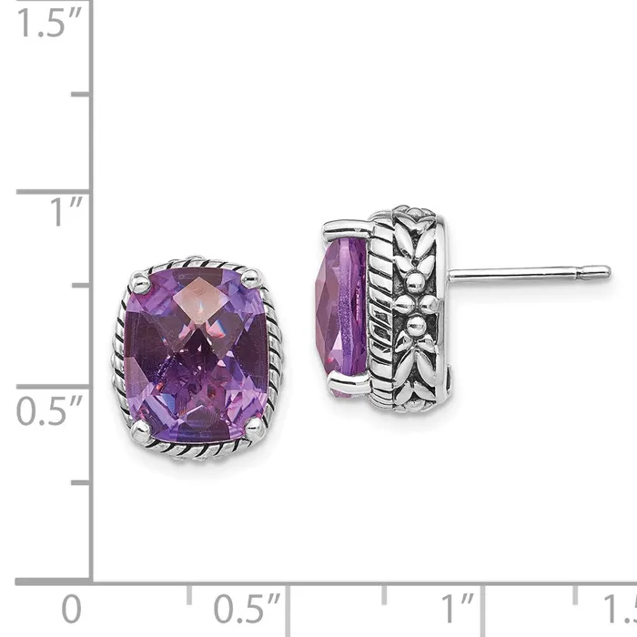 Earrings Goldia Sterling Silver Amethyst Earrings