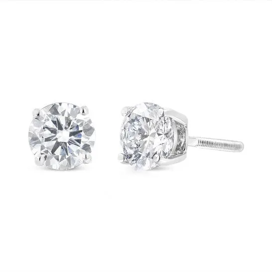 Earrings JMS always Original Haus of Brilliance 14K White Gold 1 12 Cttw Lab Grown Diamond Solitaire Stud Earrings with Screwbacks FG Color VS2SI1 Clarity Earrings JMS always Original Haus of Brilliance 14K White Gold 1 12 Cttw Lab Grown Diamond Solitaire Stud Earrings with Screwbacks FG Color VS2SI1 Clarity