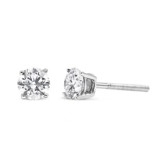 Earrings JMS always Original Haus of Brilliance 14K White Gold 12 Cttw 4Prong Set Lab Grown Solitaire Diamond Push Back Stud Earrings FG Color VS2SI1 Clarity Earrings JMS always Original Haus of Brilliance 14K White Gold 12 Cttw 4Prong Set Lab Grown Solitaire Diamond Push Back Stud Earrings FG Color VS2SI1 Clarity
