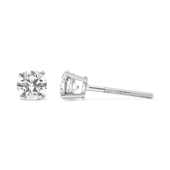 Earrings JMS always Original Haus of Brilliance 14K White Gold 12 Cttw 4Prong Set Lab Grown Solitaire Diamond Push Back Stud Earrings FG Color VS2SI1 Clarity Earrings JMS always Original Haus of Brilliance 14K White Gold 12 Cttw 4Prong Set Lab Grown Solitaire Diamond Push Back Stud Earrings FG Color VS2SI1 Clarity