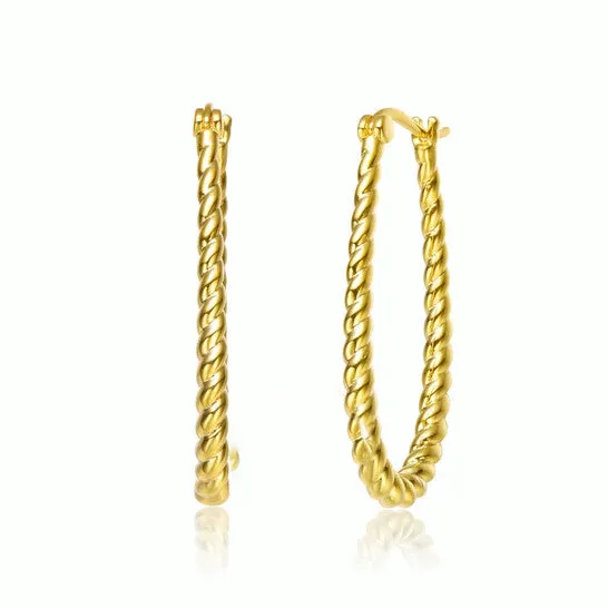 Earrings JMS always Original Rachel Glauber 14K Gold Plated U Large Hoop Earrings Earrings JMS always Original Rachel Glauber 14K Gold Plated U Large Hoop Earrings