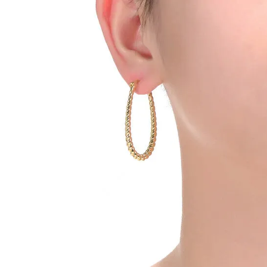 Earrings JMS always Original Rachel Glauber 14K Gold Plated U Large Hoop Earrings Earrings JMS always Original Rachel Glauber 14K Gold Plated U Large Hoop Earrings