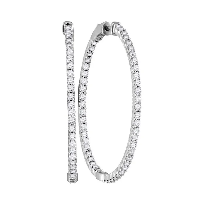 gndatlanta Earrings 2 78CTWDiamond HOOPS EARRING
