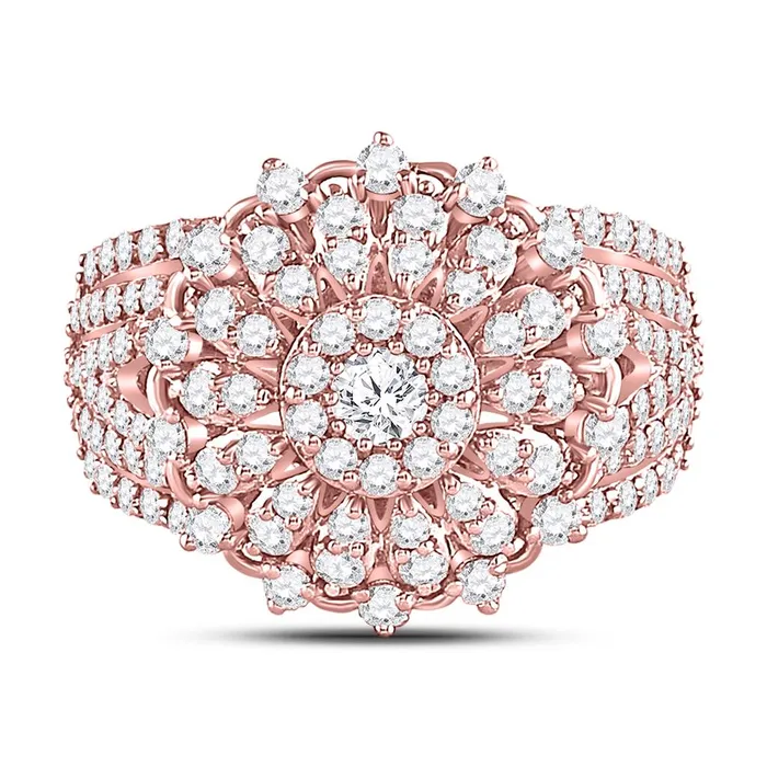 gndatlanta Rings 14k Rose Gold Round Diamond Solitaire Bridal Engagement Ring 2 Cttw gndatlanta Rings 14k Rose Gold Round Diamond Solitaire Bridal Engagement Ring 2 Cttw