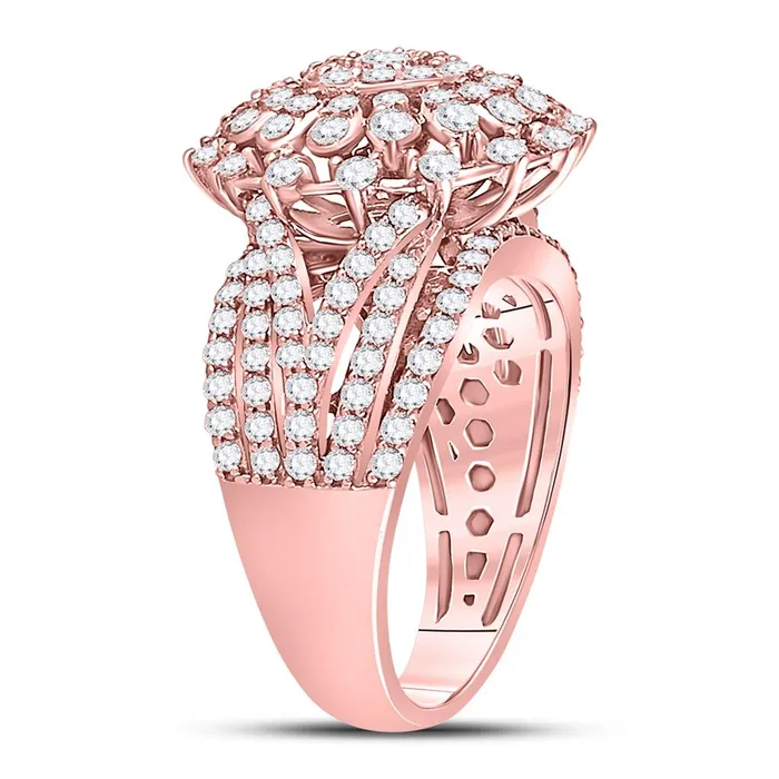 gndatlanta Rings 14k Rose Gold Round Diamond Solitaire Bridal Engagement Ring 2 Cttw