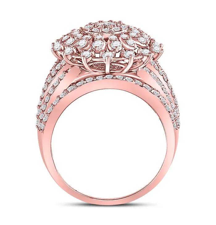 gndatlanta Rings 14k Rose Gold Round Diamond Solitaire Bridal Engagement Ring 2 Cttw