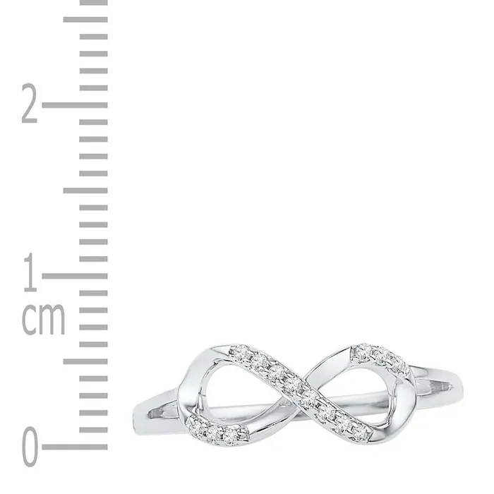 gndatlanta Rings 14k White Gold Round Diamond Infinity Ring 112 Cttw Size 6 gndatlanta Rings 14k White Gold Round Diamond Infinity Ring 112 Cttw Size 6