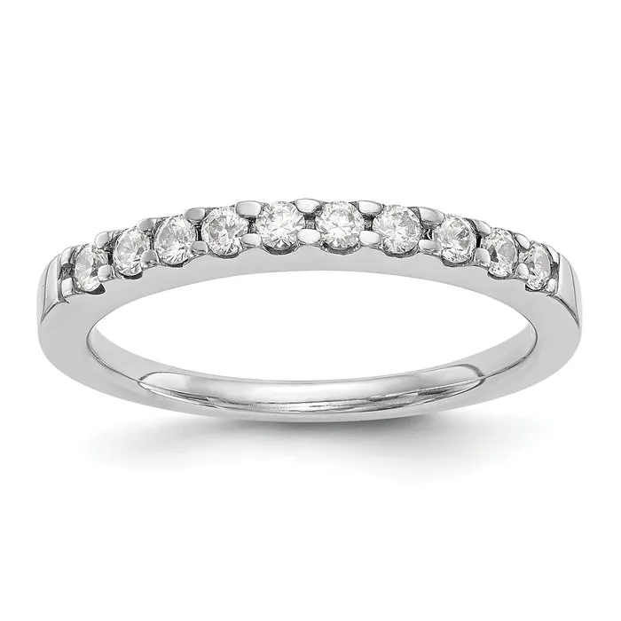 Goldia 030ct CZ Solid Real 14K White Gold Wedding Wedding Band Ring Rings Goldia 030ct CZ Solid Real 14K White Gold Wedding Wedding Band Ring Rings