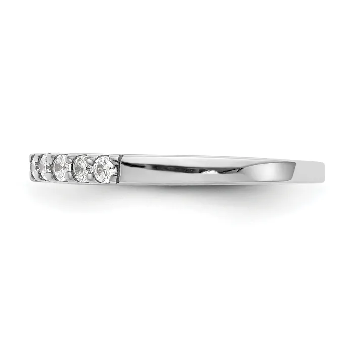 Goldia 030ct CZ Solid Real 14K White Gold Wedding Wedding Band Ring Rings